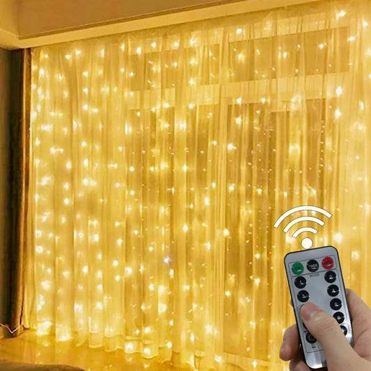 Curtina encantada luminosa